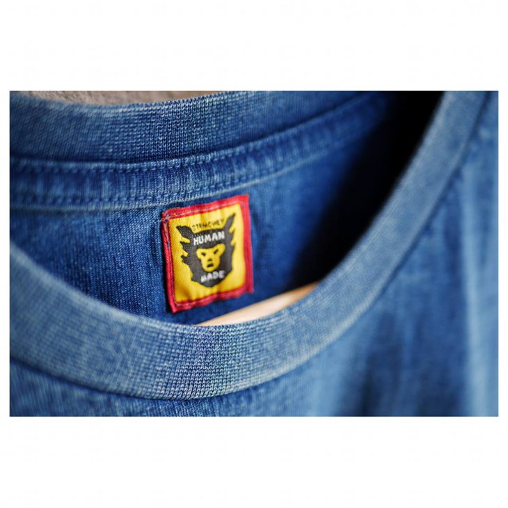 HUMAN MADE STRMCWBY INDIGO T-SHIRT 