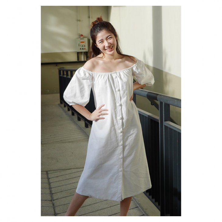 AYA DOLL SLEEVE  DRESS