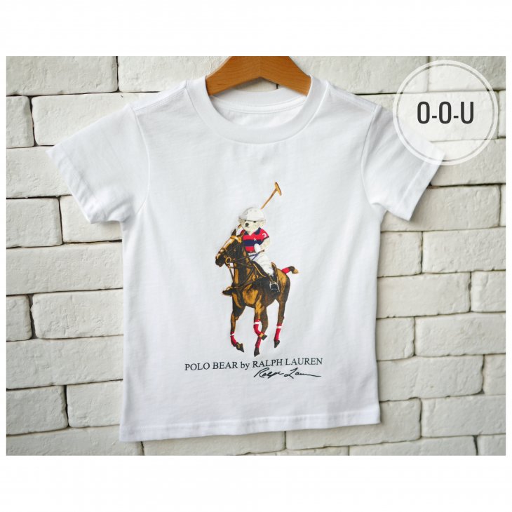 POLO RALPH LAUREN KIDS POLO BEAR & BIG PONY COTTON T-SHIRT