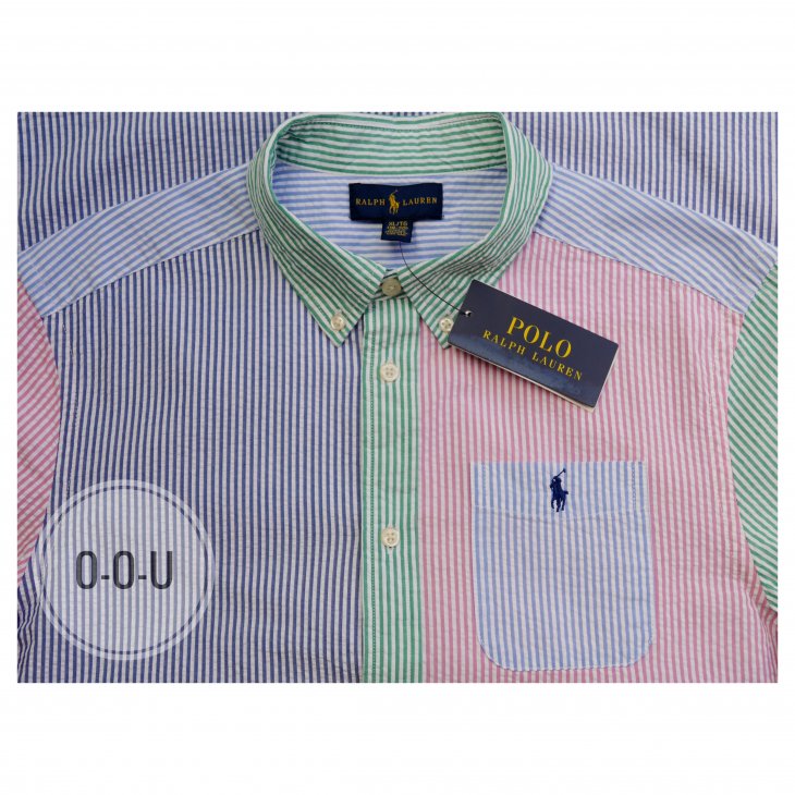 POLO RALPH LAUREN BOYS SEERSUCKER SHORT-SLEEVE FUN SHIRT