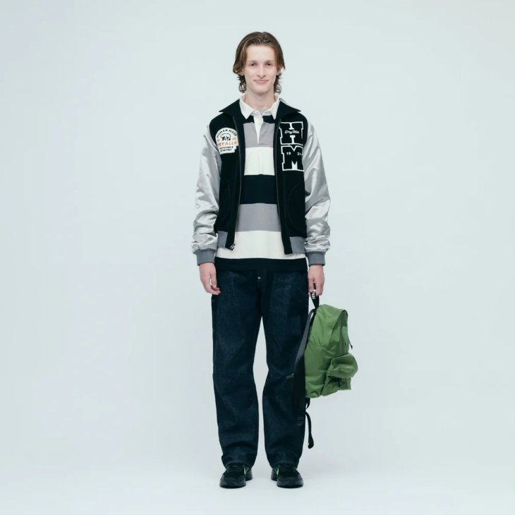 HUMAN MADE SATIN VARSITY JACKET