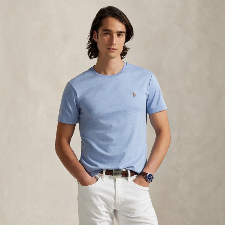 POLO RALPH LAUREN CUSTOM SLIM FIT COTTON T-SHIRT