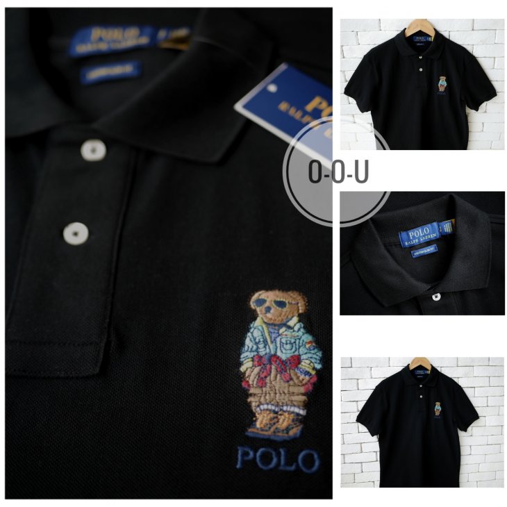 POLO RALPH LAUREN CUSTOM SLIM FIT POLO BEAR POLO SHIRT