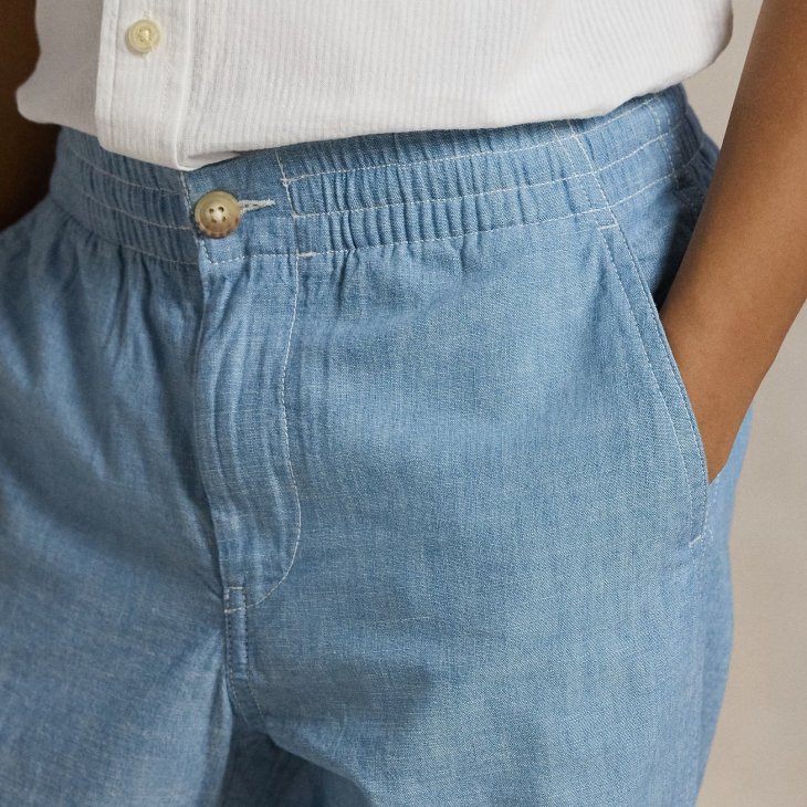 POLO RALPH LAUREN BOYS POLO PREPSTER CHAMBRAY PANT