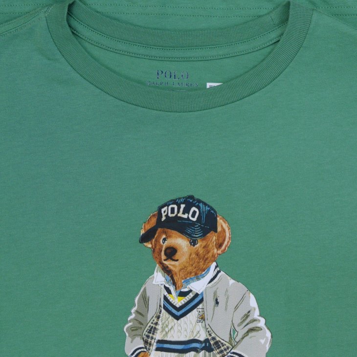 POLO RALPH LAUREN BOYS POLO BEAR COTTON JERSEY TEE
