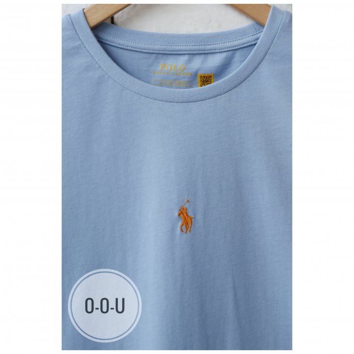 POLO RALPH LAUREN CUSTOM FIT JERSEY CREWNECK T-SHIRT