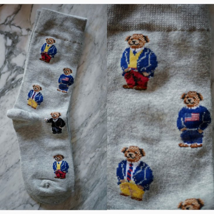 POLO BEAR TROUSER SOCKS 2-PACK