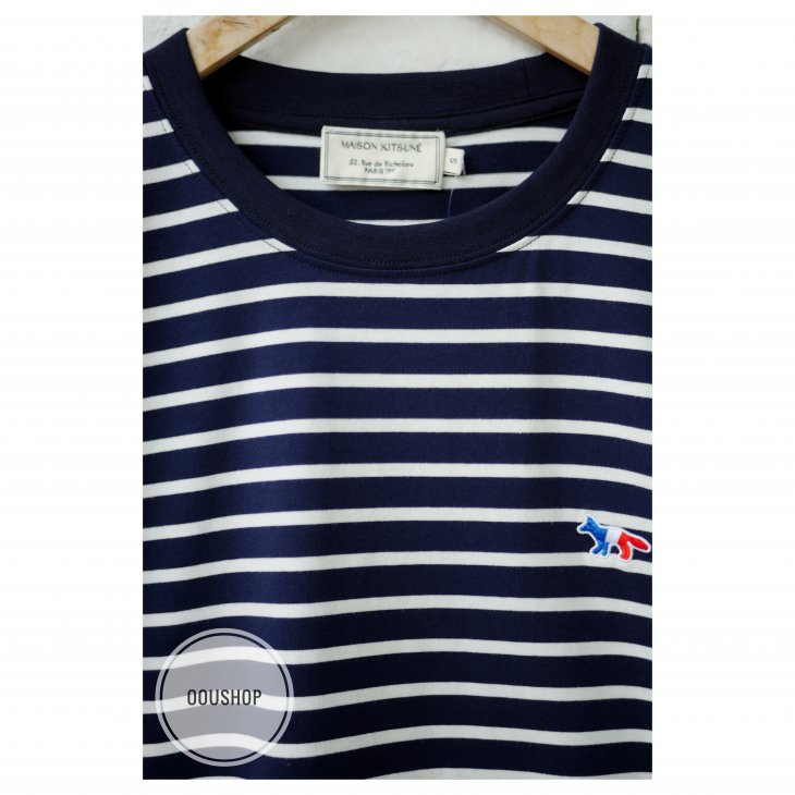 MAISON KITSUNE TRICOLOR FOX PATCH CLASSIC MARIN TEE-SHIRT