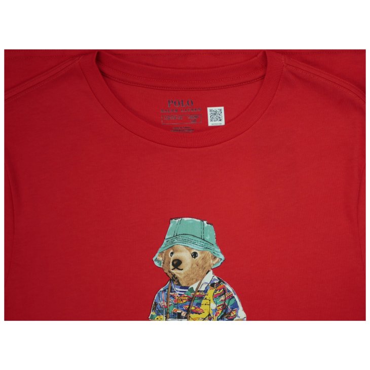 POLO RALPH LAUREN BOYS POLO BEAR COTTON JERSEY TEE