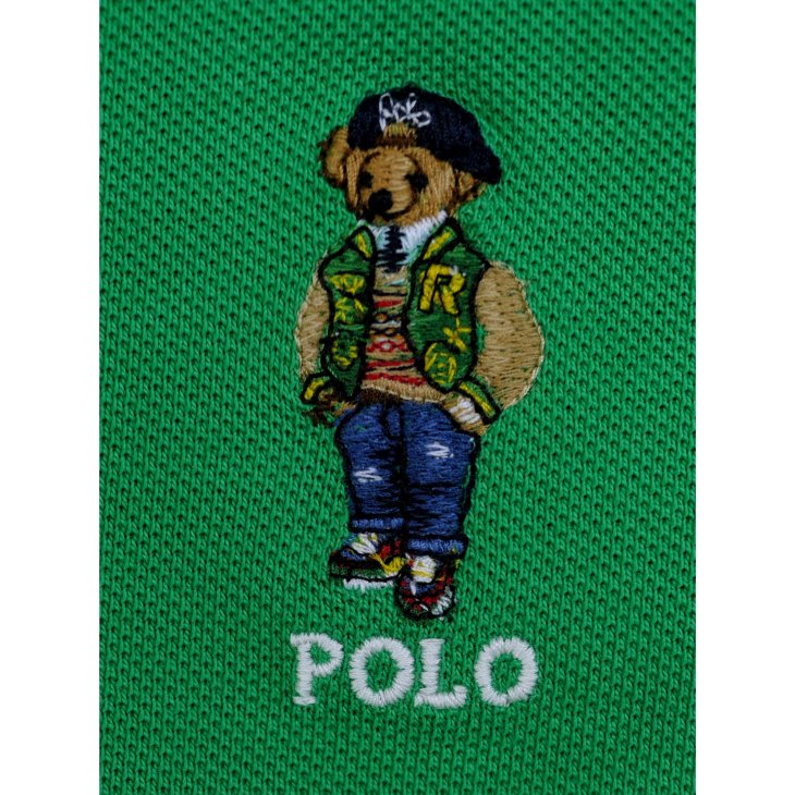 POLO RALPH LAUREN KIDS POLO BEAR COTTON MESH POLO SHIRT