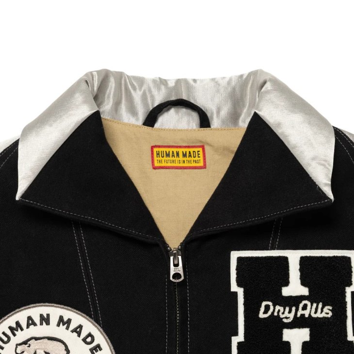 HUMAN MADE SATIN VARSITY JACKET