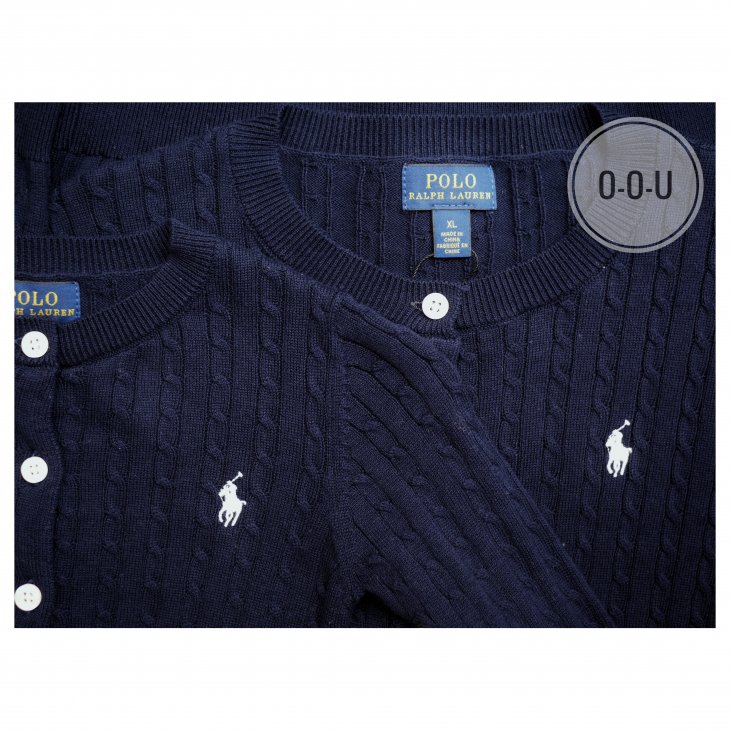 POLO RALPH LAUREN KIDS MINI CABLE COTTON CARDIGAN