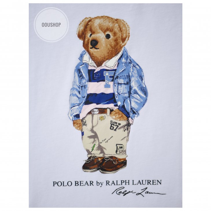 POLO RALPH LAUREN POLO BEAR KIDS COTTON JERSEY TEE