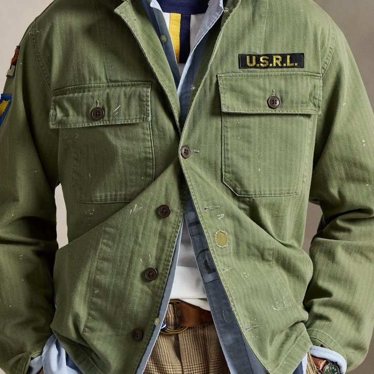 POLO RALPH LAUREN RELAXED FIT HERRINGBONE TWILL WORKSHIRT