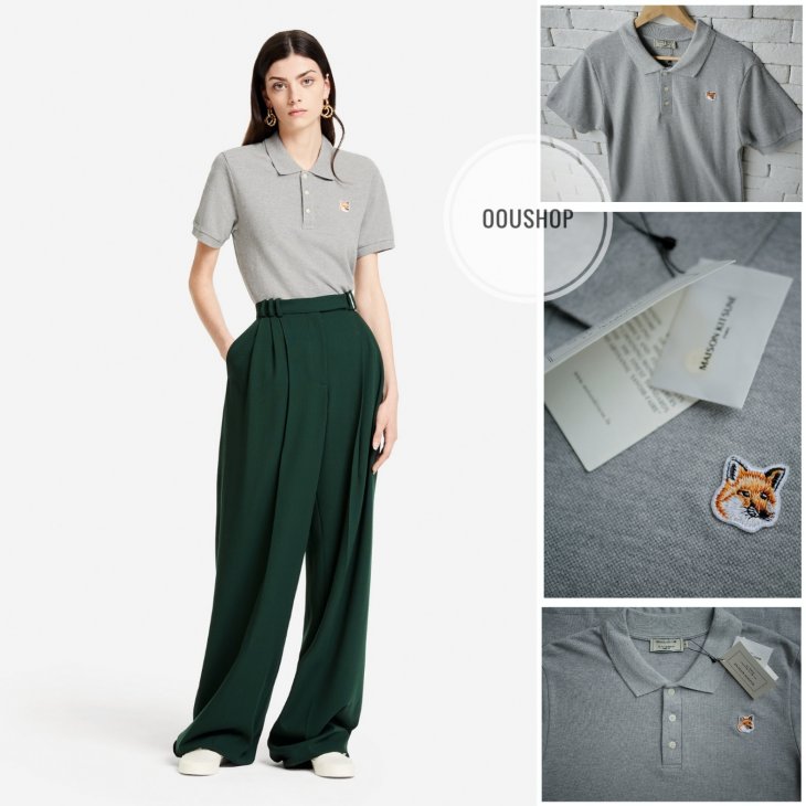 MAISON KITSUNE FOX HEAD PATCH CLASSIC POLO